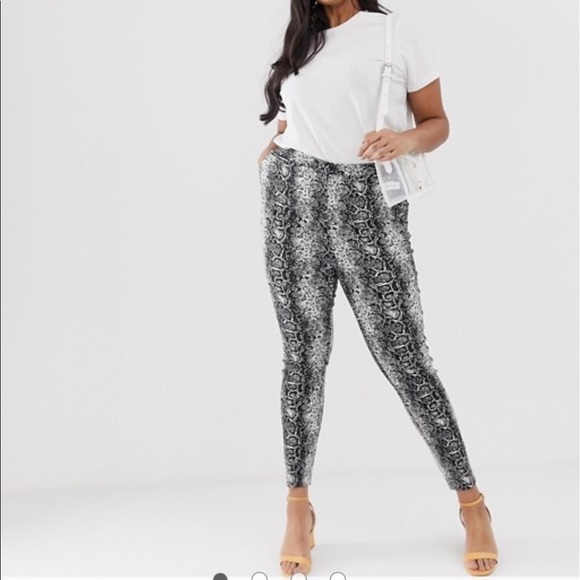 Asos Snakeprint Leggings - Picture 1 of 4